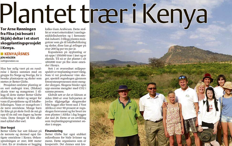 Tor Arne Rønningen interviewed by Glåmdalen News about his visit to Better Globe Forestry's plantations