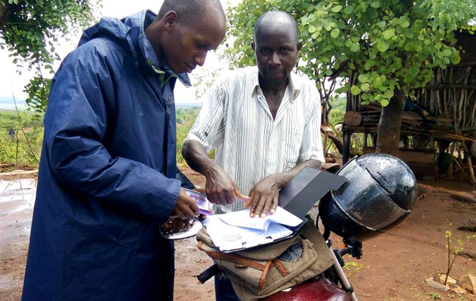 Manually registering a contract farmer the old ways