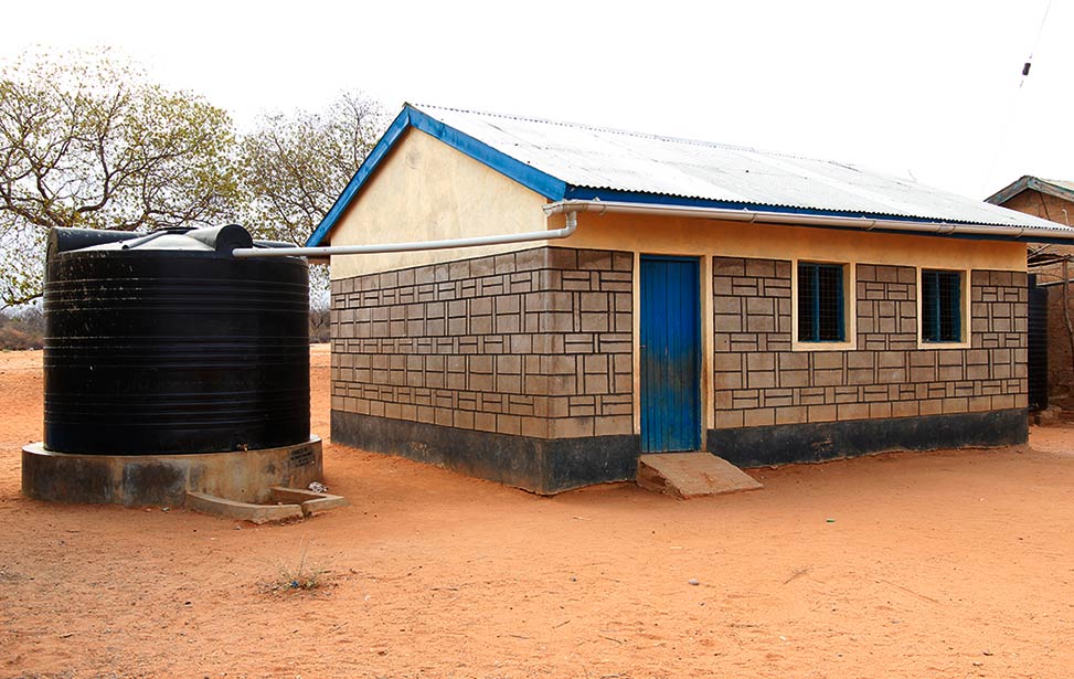 Mboti Primary School water tank