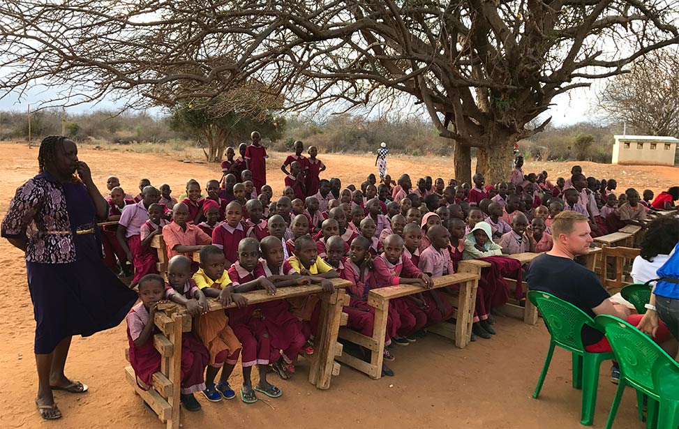 Children at Mboti Primary School