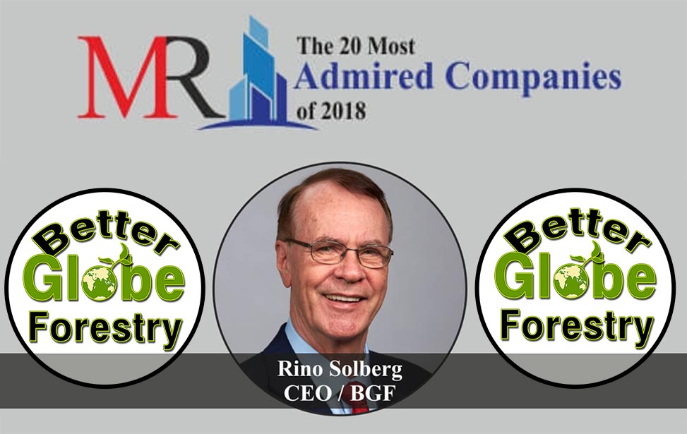 Better Globe Forestry among the 20 Most Admired Companies of 2018