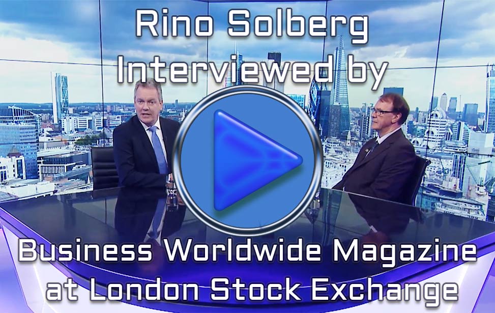 Our CEO Rino Solberg interviewed by Business Worldwide Magazine at London Stock Exchange